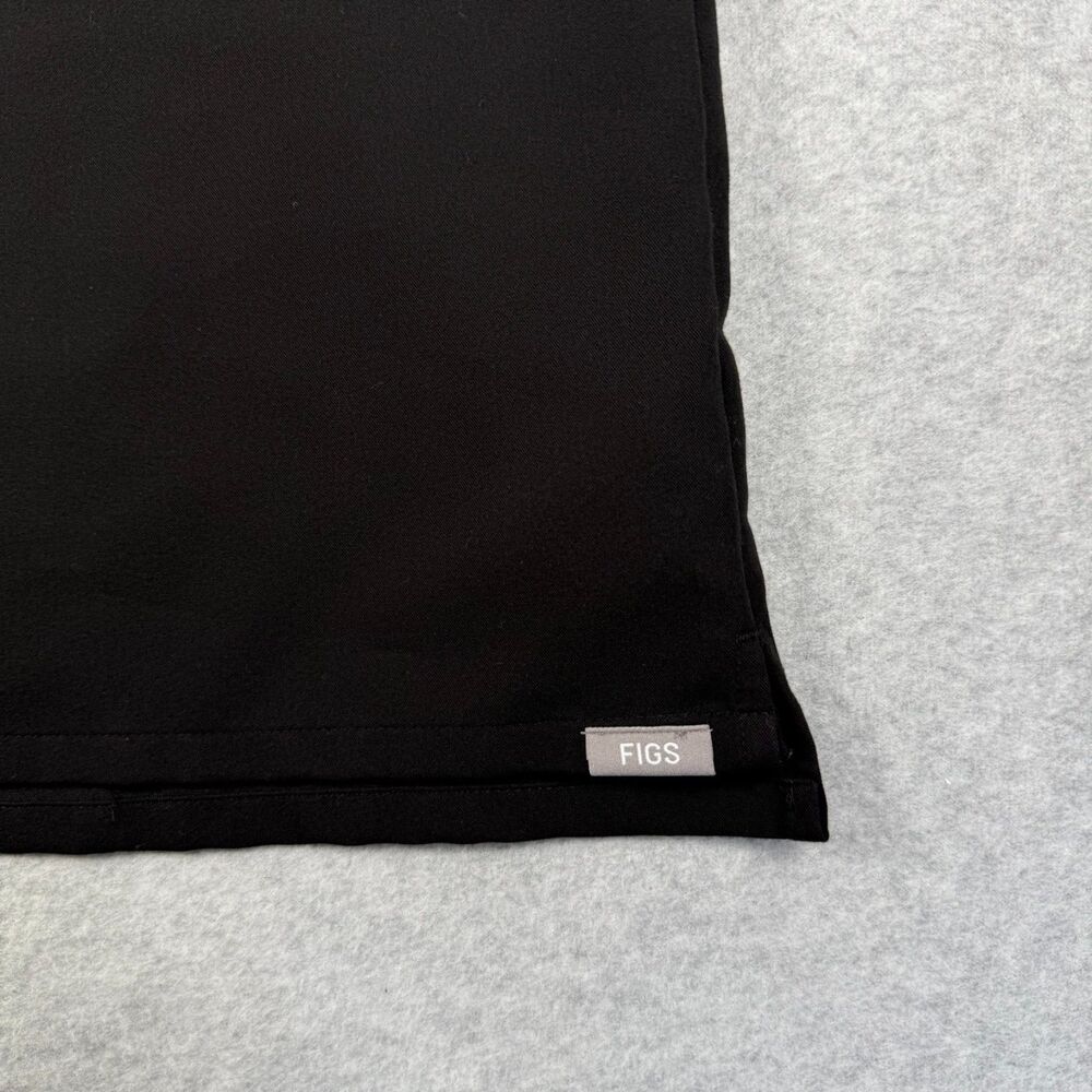FIGS Black Technical Polo Top Nala Technical Short Sleeve Scrub XS - Picture 2 of 6